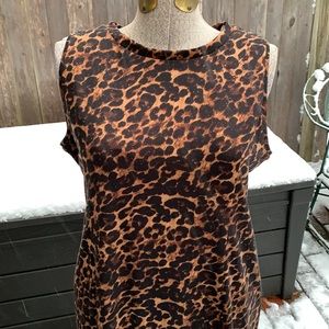 Anttony Brand long leopard sheath dress - New